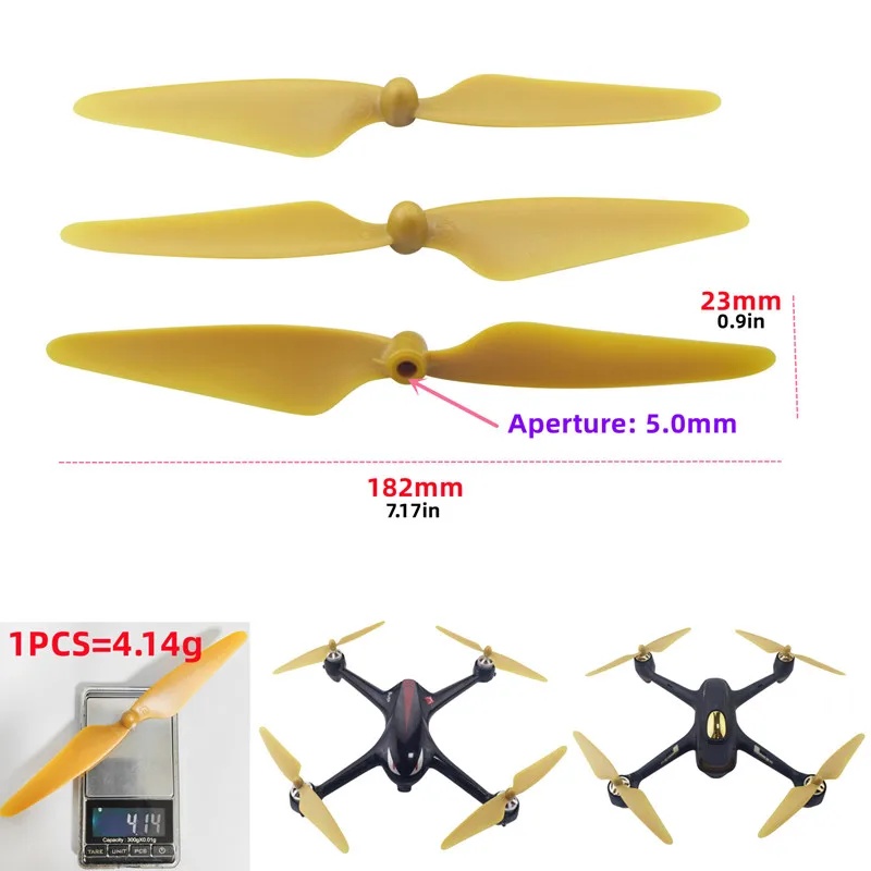 Eachine Drone E58 - 4 個の耐衝撃性 CW CCW プロペラ Hubsan