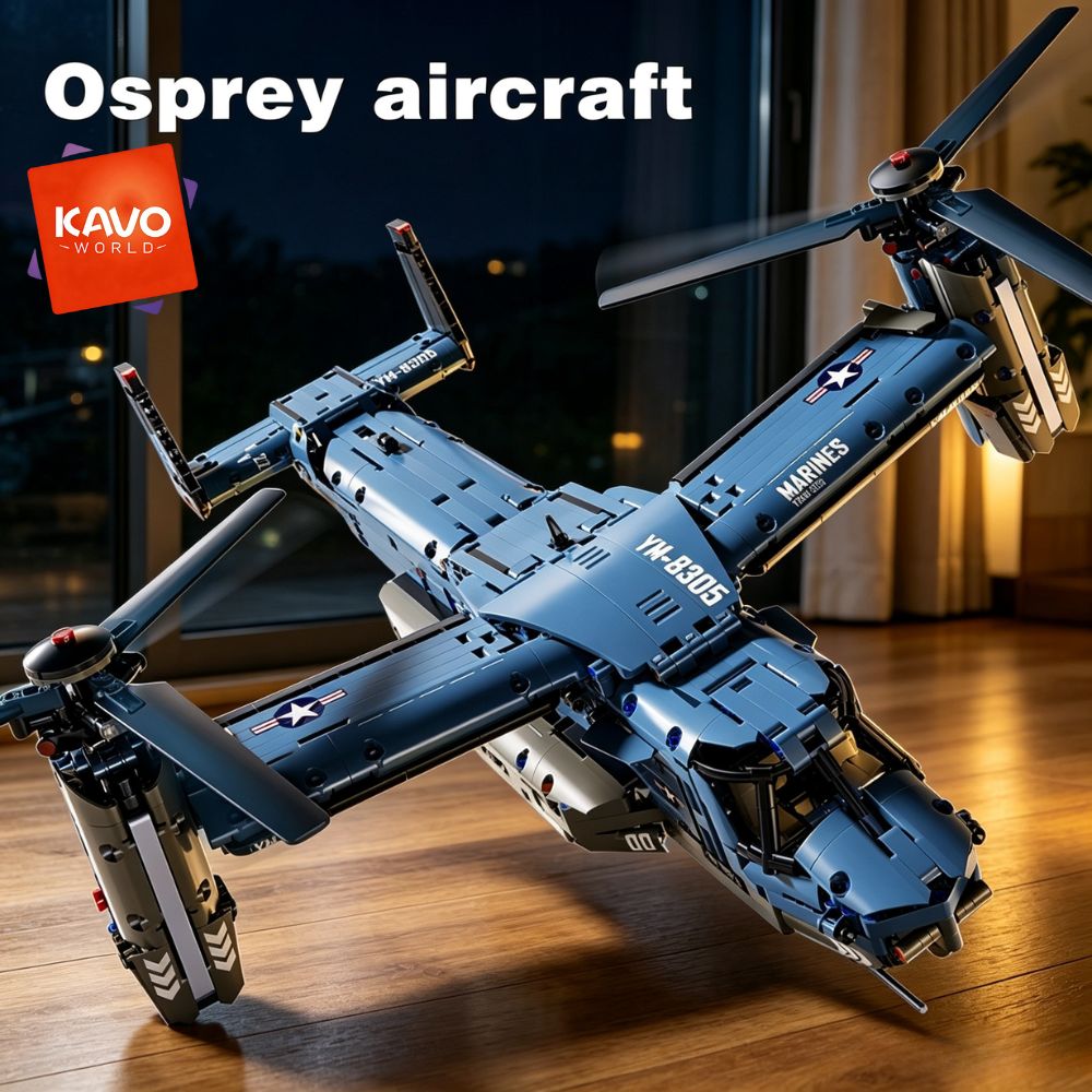 Jjrc Drone X12 - KAVOWORLD 1486ピース V-22 オスプレイ チルトローター航空機 組み立てブロックセット
