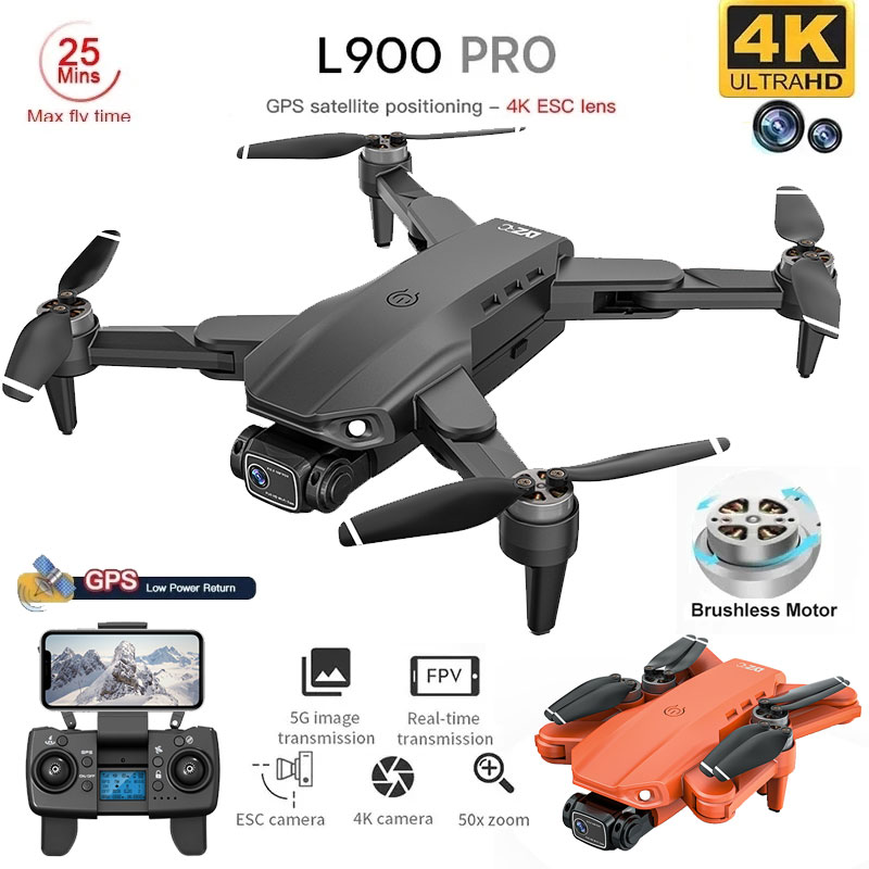 折りたたみ式ブラシレスドローンl900プロ,GPS, 4k, - Drone Photogrammetry のレビューと価格