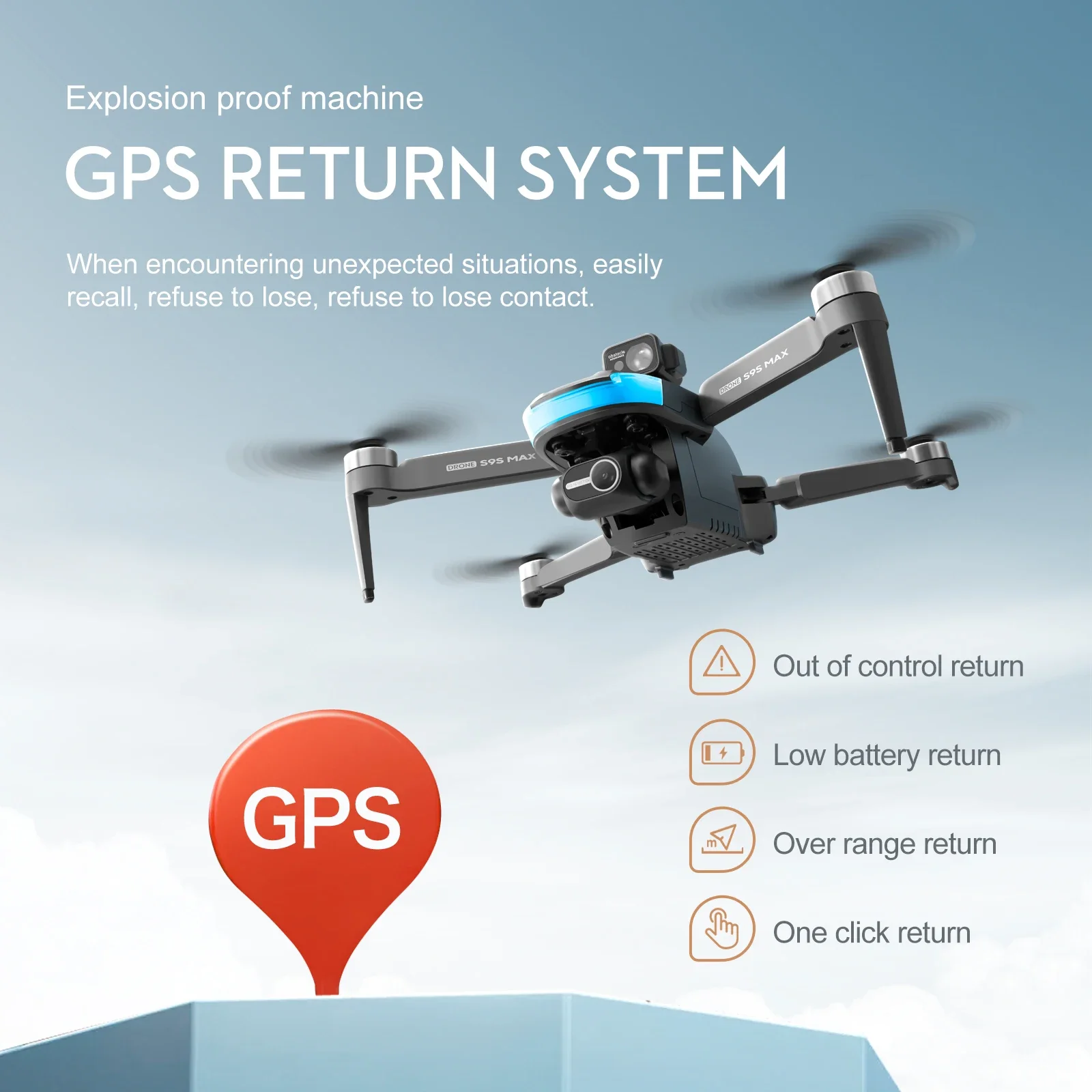 新しい S9S MAX ミニドローン 4K 2 軸 PTZ  - Drone Aerial Photography のレビューと価格