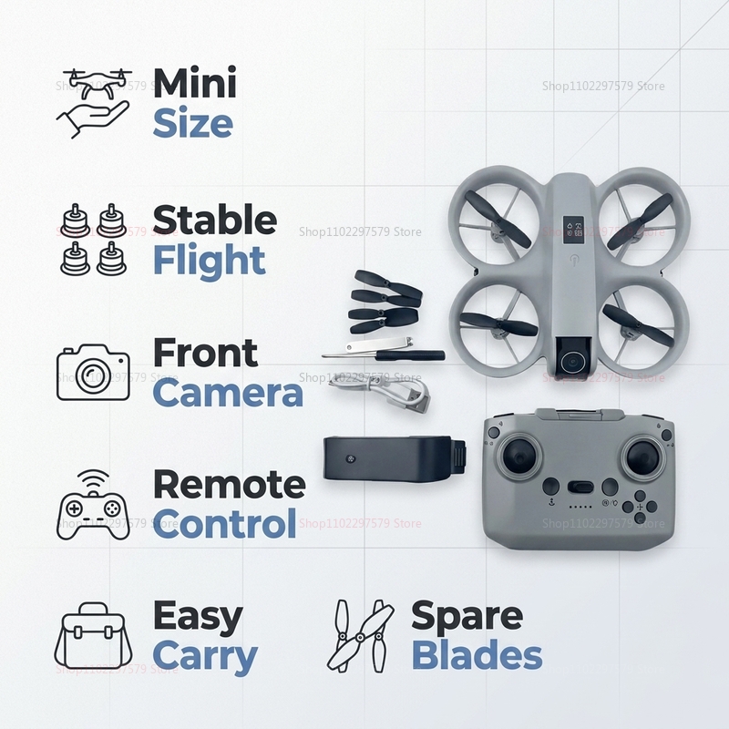 8K HDカメラ搭載ミニドローン FPV折りたたみ式クアッド - Drone Video Production のレビューと価格